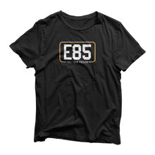 Load image into Gallery viewer, E85 (White Logo) Black Short-Sleeve Shirt | Automotive Apparel | E85 Brand