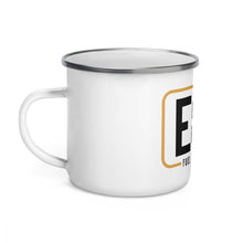 Load image into Gallery viewer, E85 Logo (Black) Enamel Mug | Automotive Apparel | E85 Brand
