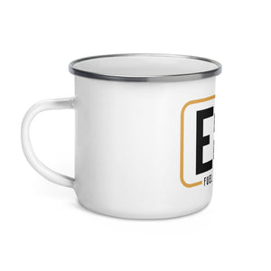 E85 Logo (Black) Enamel Mug | Automotive Apparel | E85 Brand