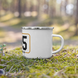 E85 Logo (Black) Enamel Mug | Automotive Apparel | E85 Brand