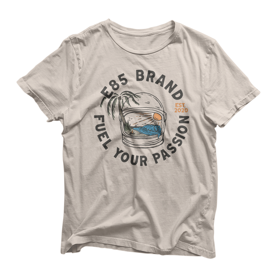 Helmet Beach Short-Sleeve Shirt | Automotive Apparel | E85 Brand