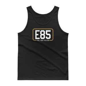 E85 (White Logo) Black Classic Tank | Automotive Apparel | E85 Brand