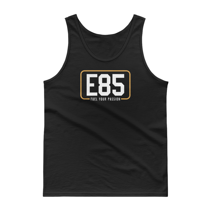 E85 (White Logo) Black Classic Tank | Automotive Apparel | E85 Brand