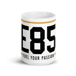 E85 Logo (Black) Ceramic Mug | Automotive Apparel | E85 Brand