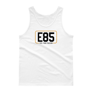 E85 (Black Logo) White Classic Tank| Automotive Apparel | E85 Brand