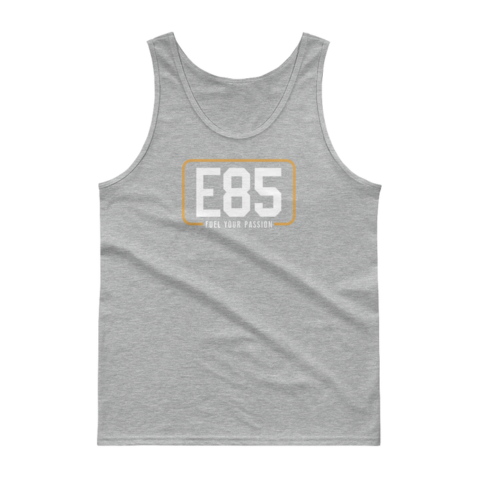 E85 (White Logo) Sport Grey Classic Tank | Automotive Apparel | E85 Brand