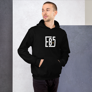 E85 Alt. Logo Black Hoodie Fitment | Automotive Hoodies | E85 Brand