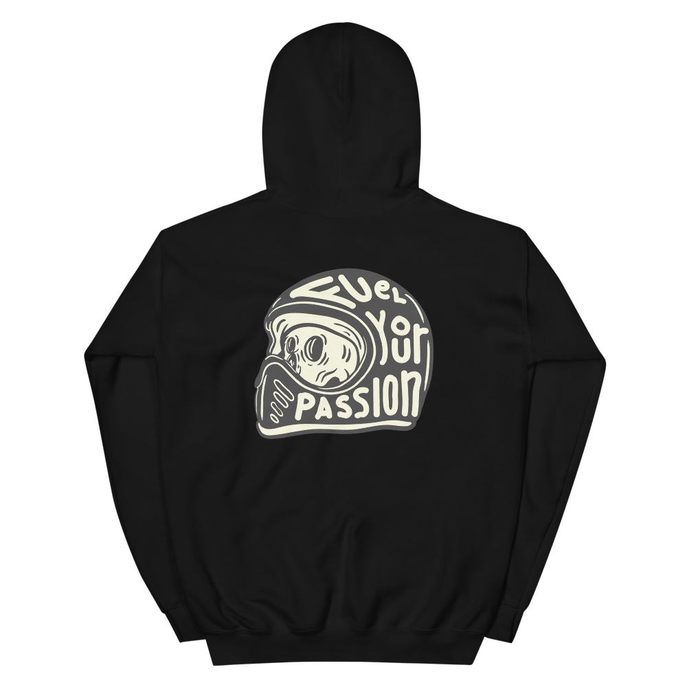 Fuel Your Passion Black Hoodie | Automotive Hoodies | E85 Brand