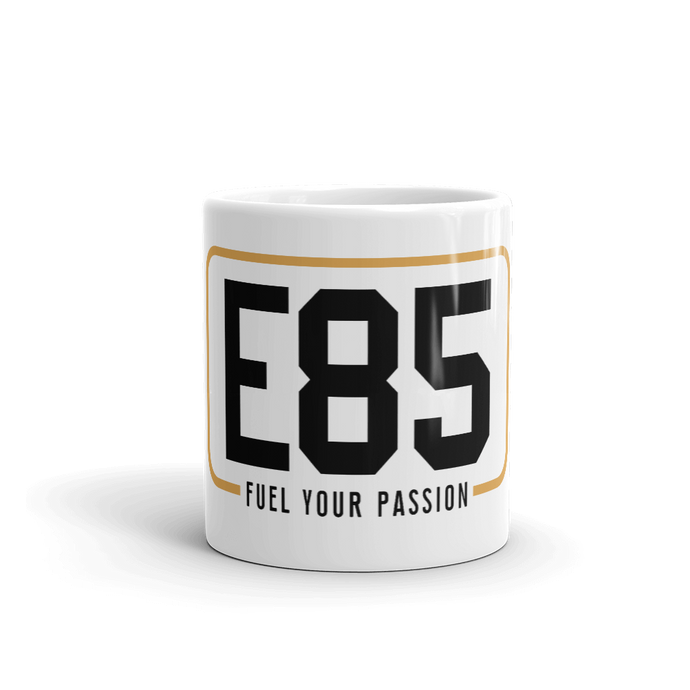 E85 Logo (Black) Ceramic Mug | Automotive Apparel | E85 Brand